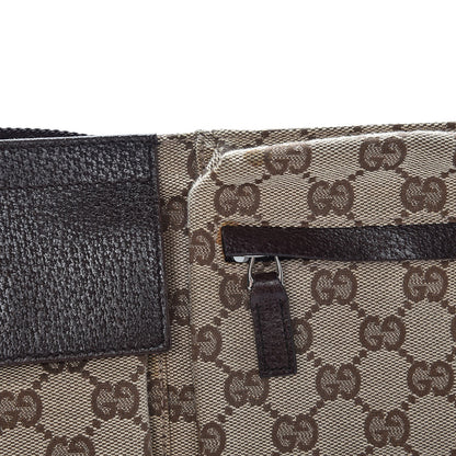Gucci GG Monogram Double Pocket Belt Bag Dark Brown 9 of 9