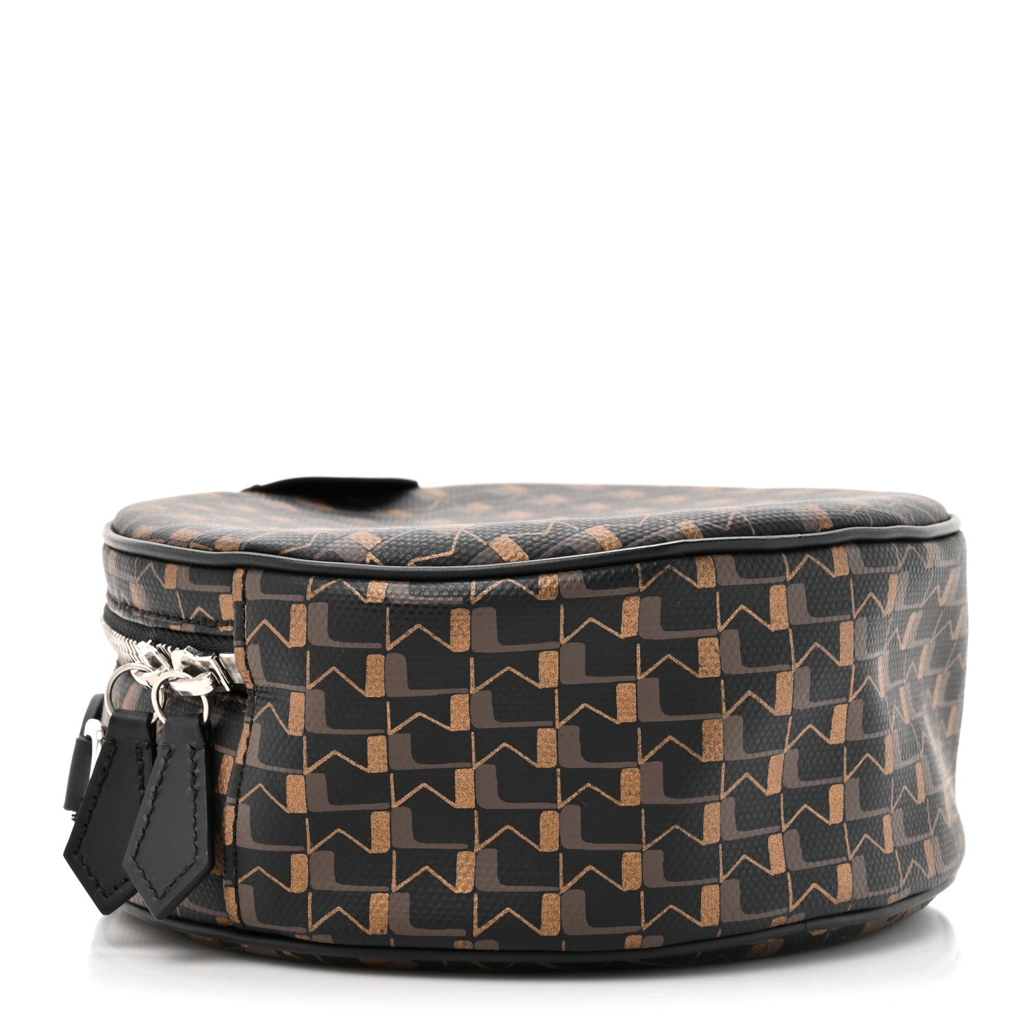 Moynat Canvas 1920 Oh! Small Yoyo Crossbody Bag Carbon Bronze Cognac 4 of 10