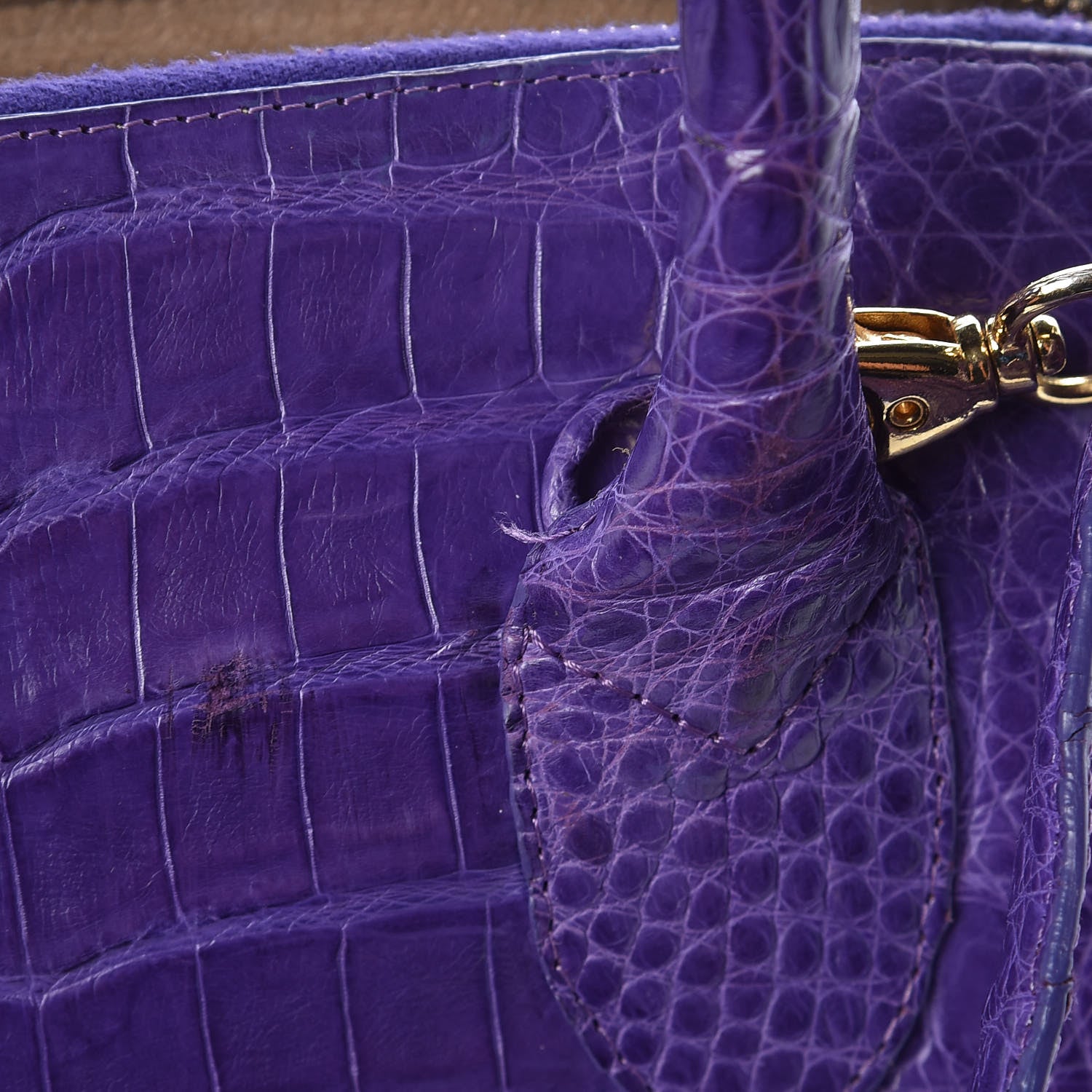 Nancy Gonzalez Crocodile Dome Satchel Purple 10 of 16