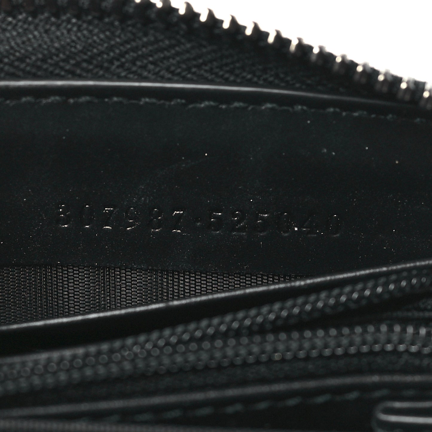 Guccissima Signature Zip Around Wallet Black