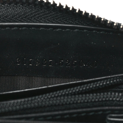 Gucci Guccissima Signature Zip Around Wallet Black 7 of 8