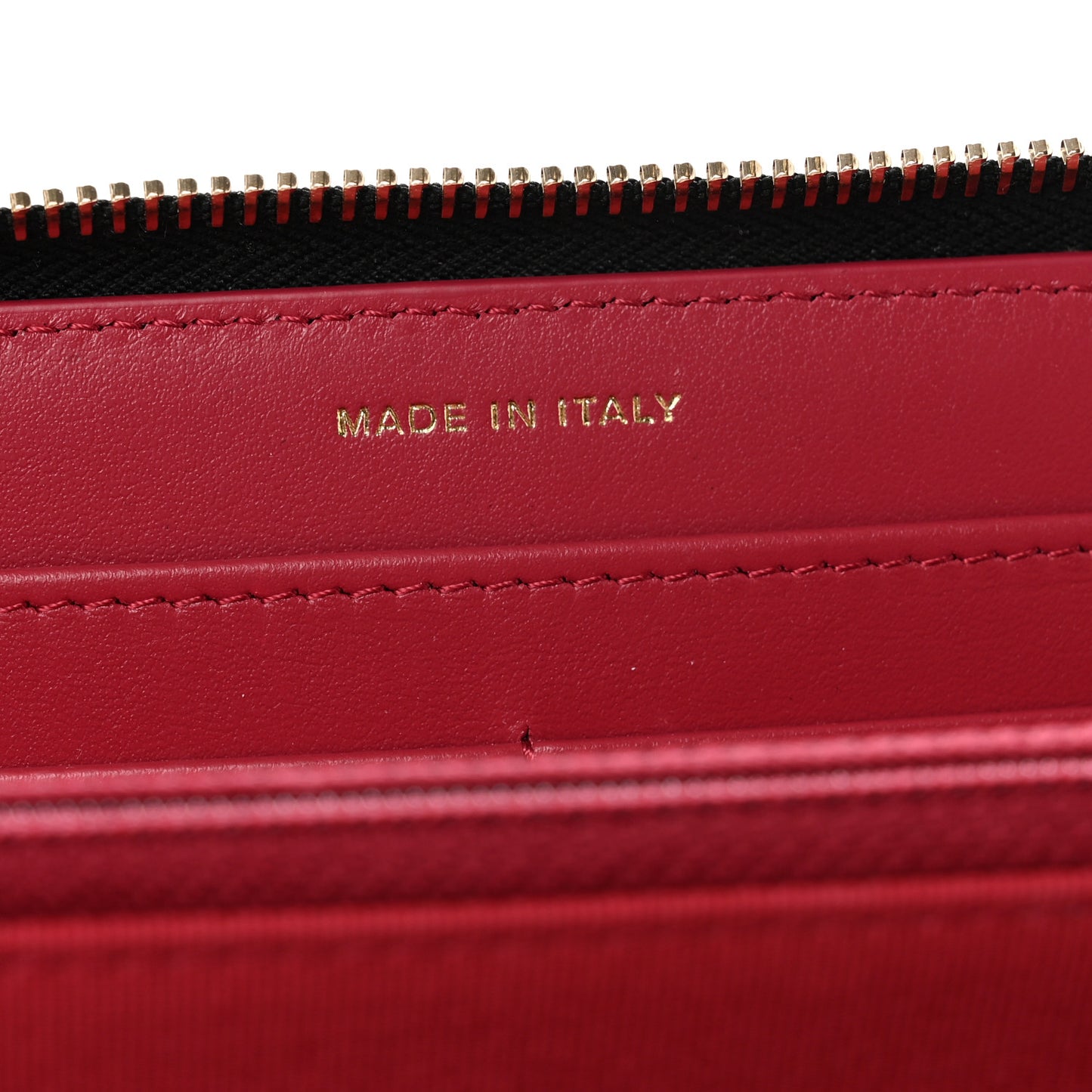 Lambskin Quilted 19 Long Zipped Around Wallet Black