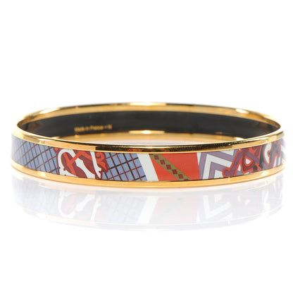 Hermes Enamel Narrow Printed Bracelet 65 3 of 5