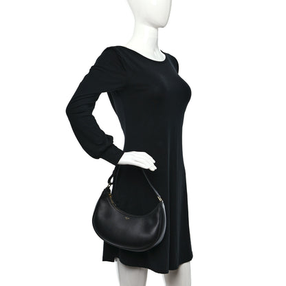 Celine Smooth Calfskin Medium Strap Ava Shoulder Bag Black 3 of 7