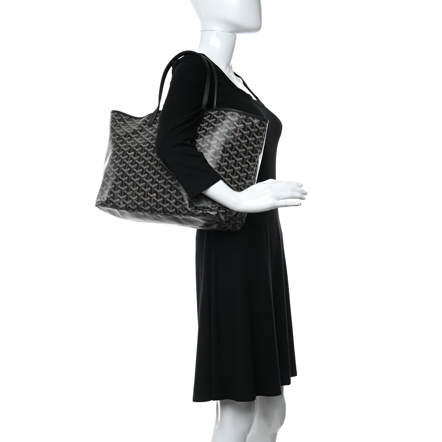 Goyard Goyardine Saint Louis PM Black 2 of 8
