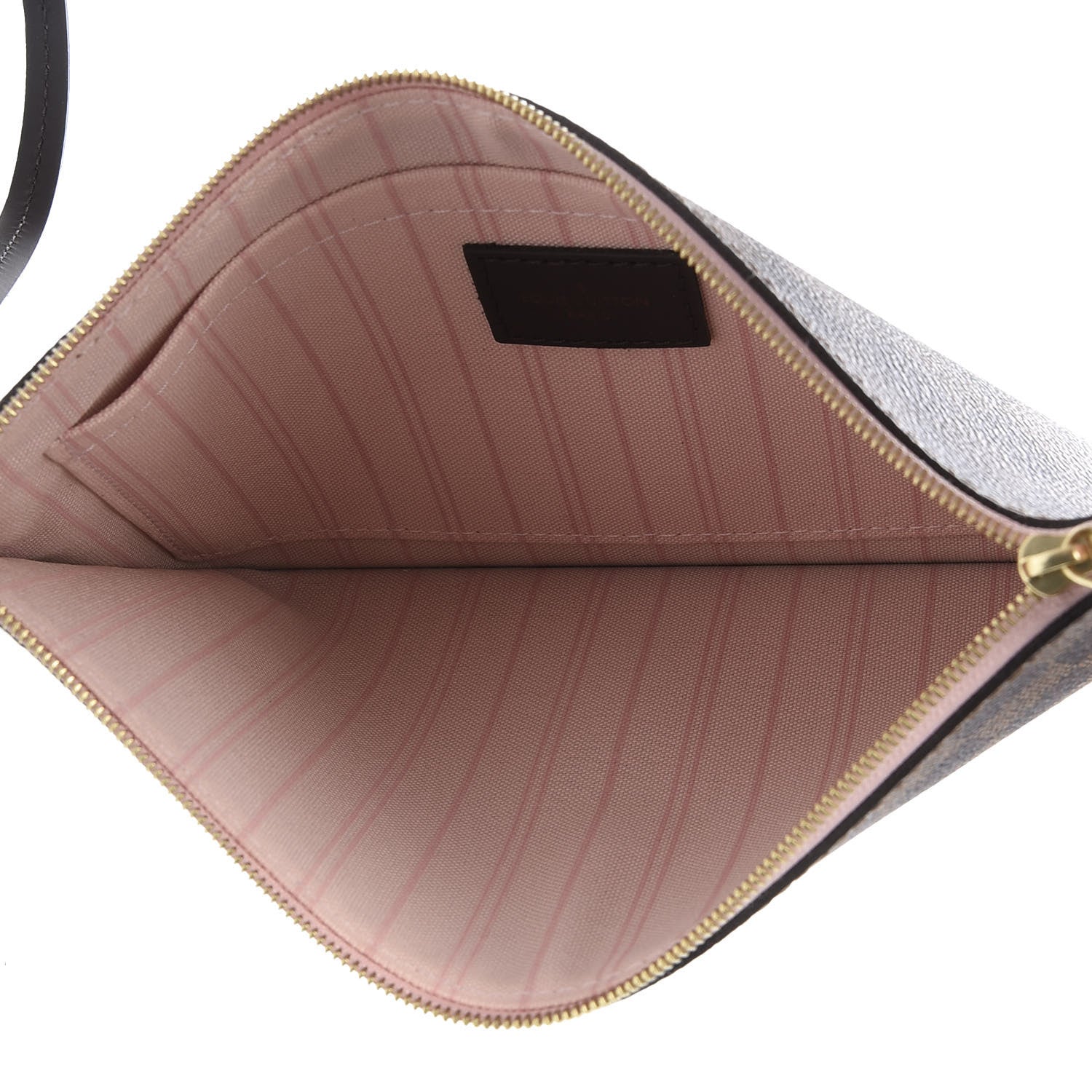 Louis Vuitton Damier Ebene Neverfull MM GM Pochette Rose Ballerine 5 of 8