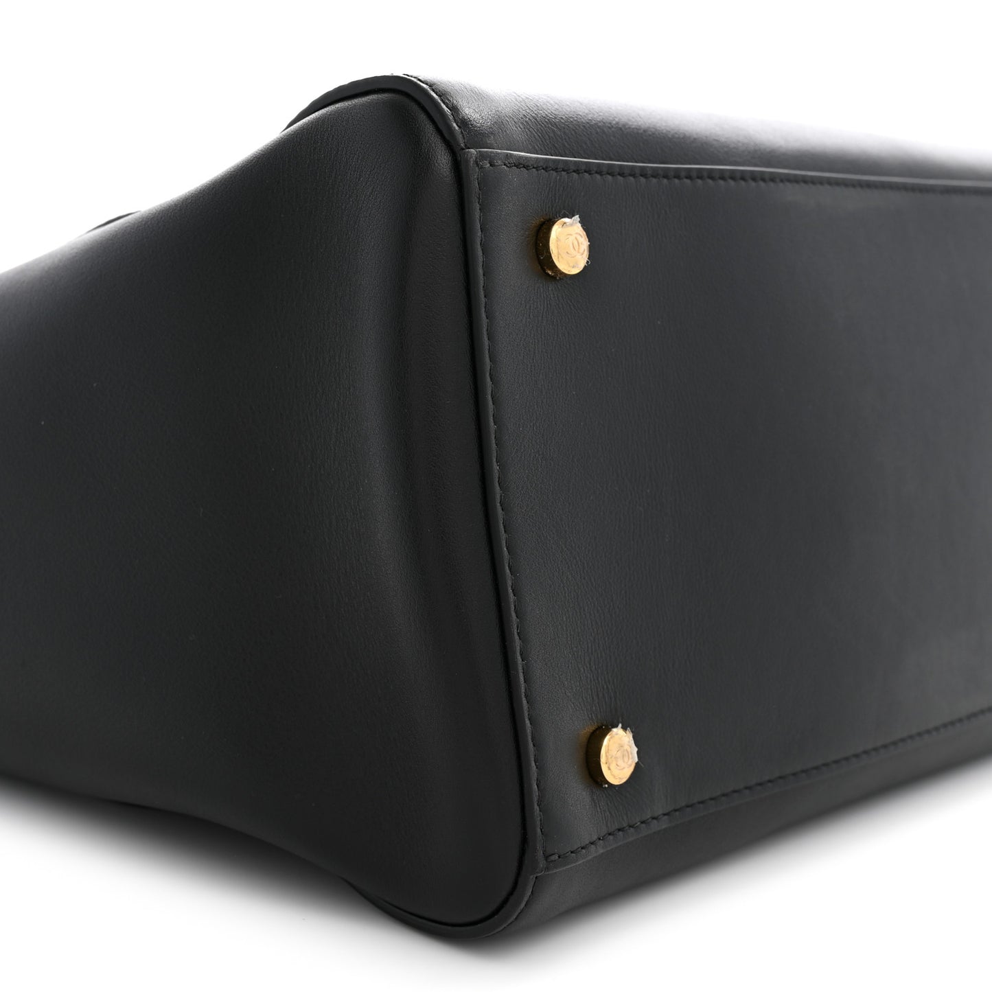 Calfskin Archetype Large Shopping Tote Black