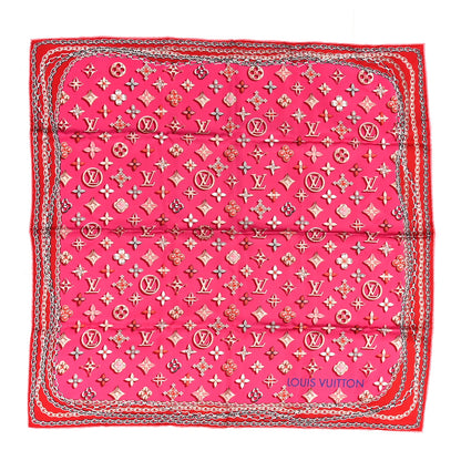 Louis Vuitton Silk Your Highness Square Scarf Fuchsia 1 of 3