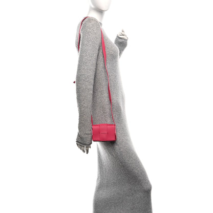 Bottega Veneta Lambskin Maxi Intrecciato Extra Mini Cassette Crossbody Bag Cranberry 2 of 9