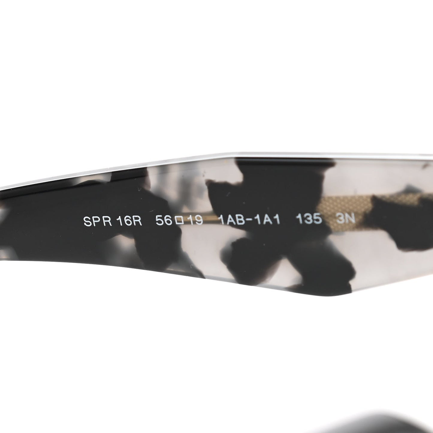 Acetate Sunglasses SPR 16R Black Tortoise Grey