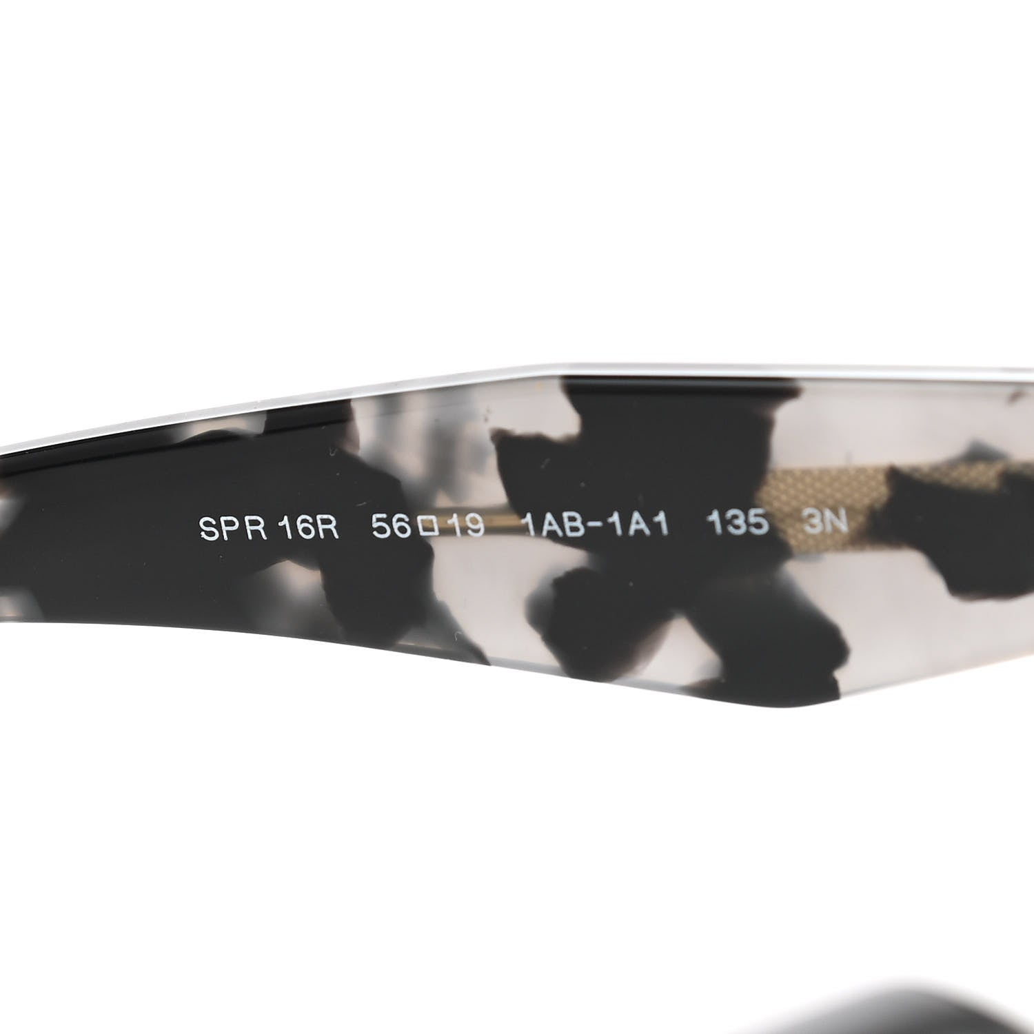 Prada Acetate Sunglasses SPR 16R Black Tortoise Grey 6 of 7