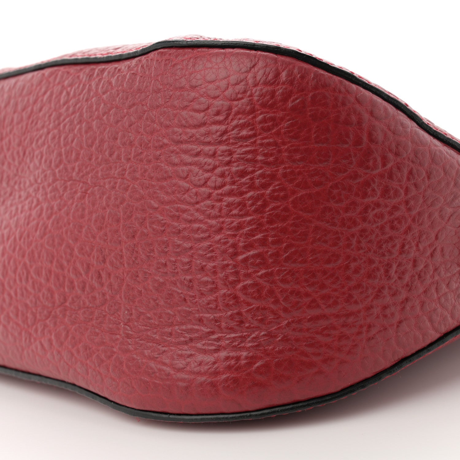 Burberry Heritage Grain Check Embossed Small Orchard Bowling Bag Military Red 11 of 13
