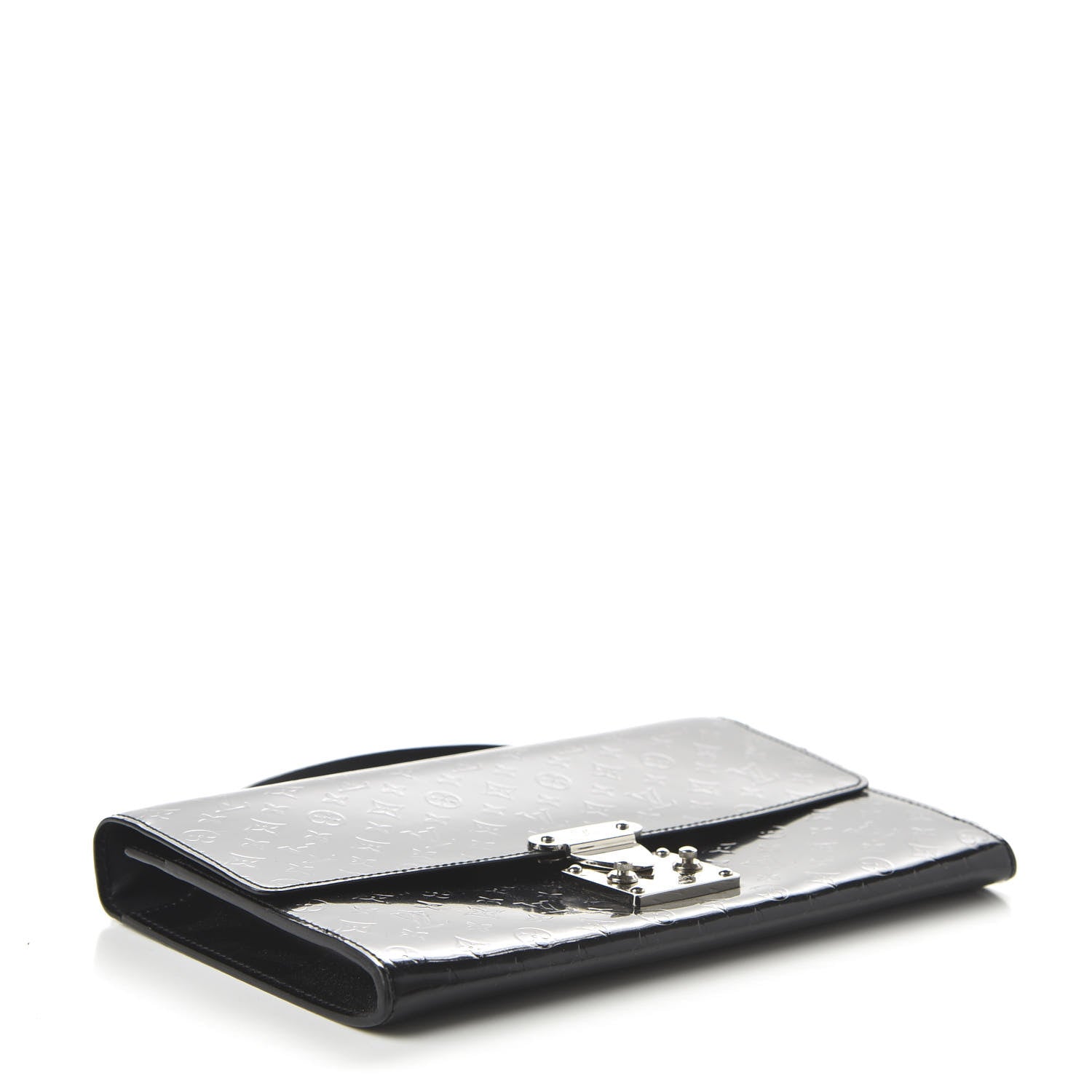 Louis Vuitton Monogram Glace Anouchka Pochette MM Black 4 of 9