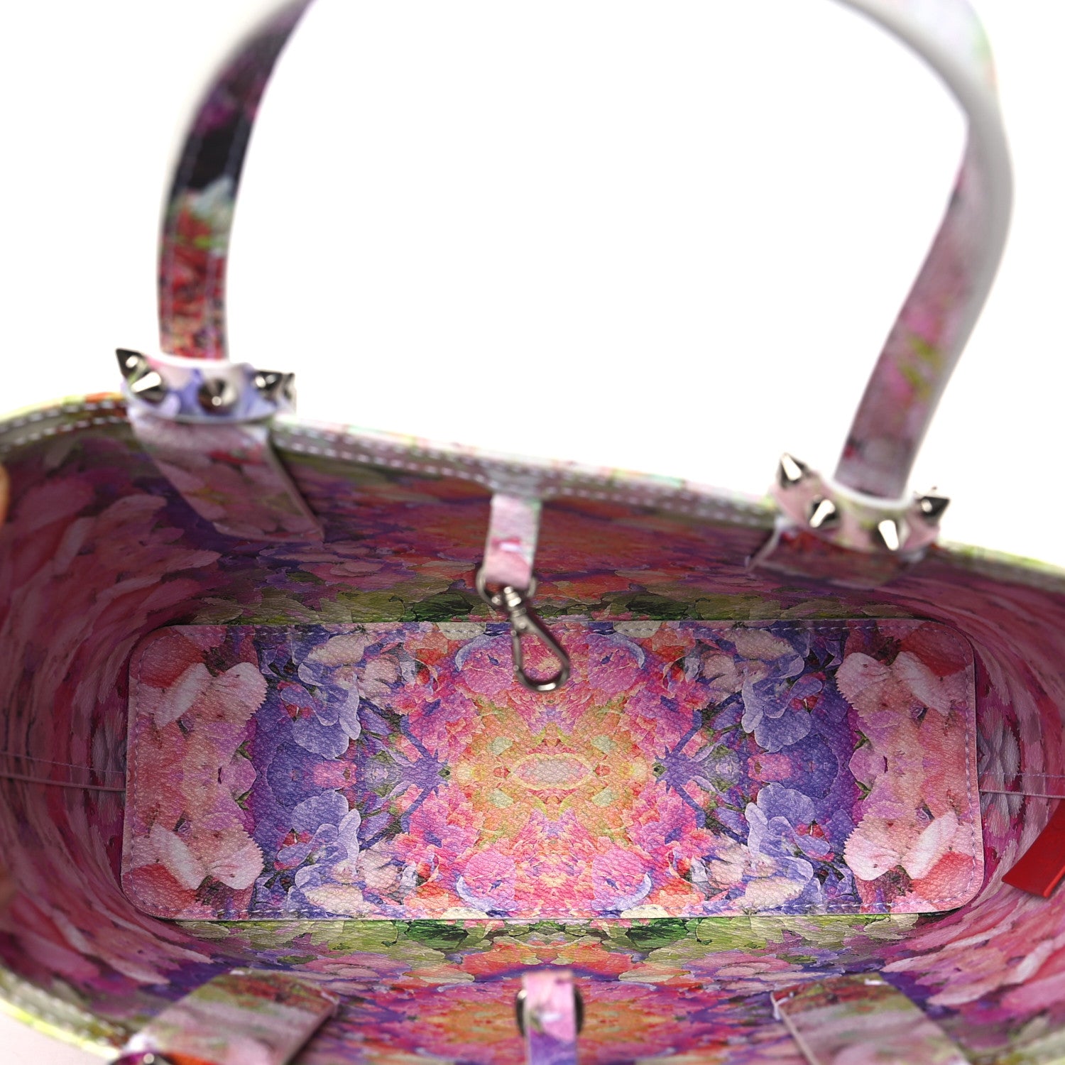 Christian Louboutin CHRISTIAN LOUBOUTIN Calfskin Mini Paris Blooming Cabata Tote 5 of 9