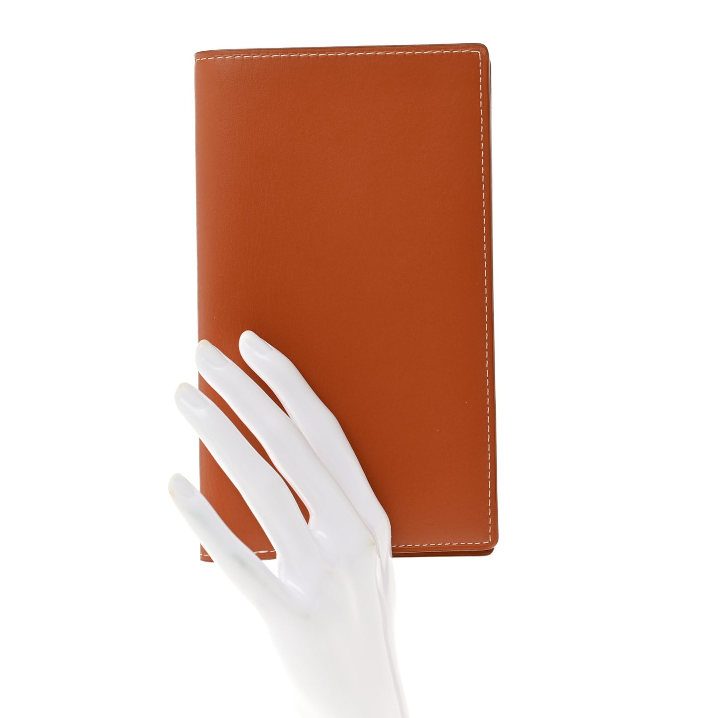 Calfskin Long Bi-Fold Wallet Gold