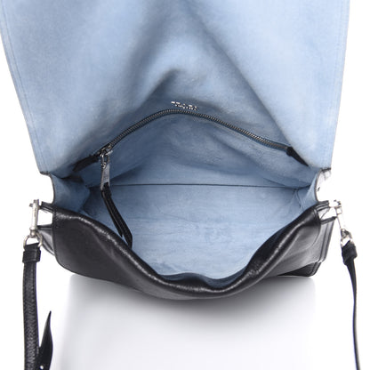 Prada Glace Calf Etiquette Flap Black Astrale 5 of 14