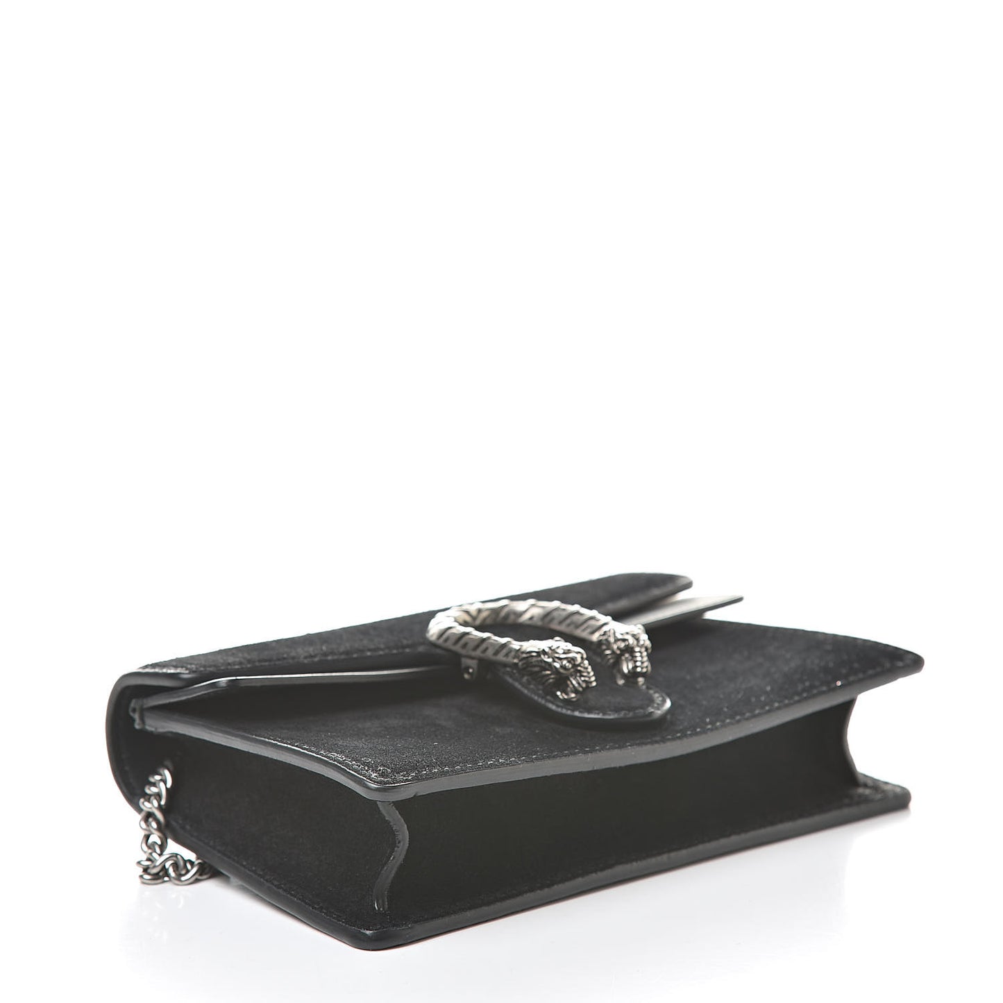 Suede Super Mini Dionysus Shoulder Bag Black