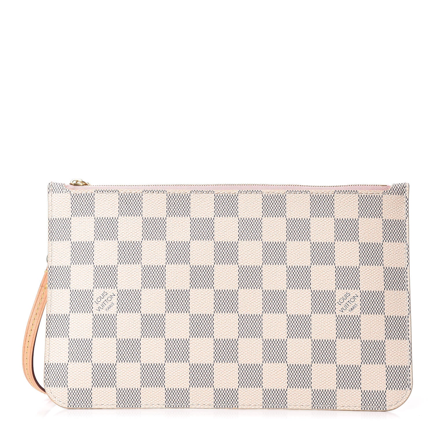 Louis Vuitton Damier Azur Neverfull MM GM Pochette Rose Ballerine 1 of 8