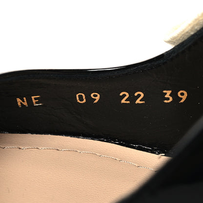 Christian Dior Patent Ribbon J'Adior Slingback 100mm Pumps 39 Black 6 of 10