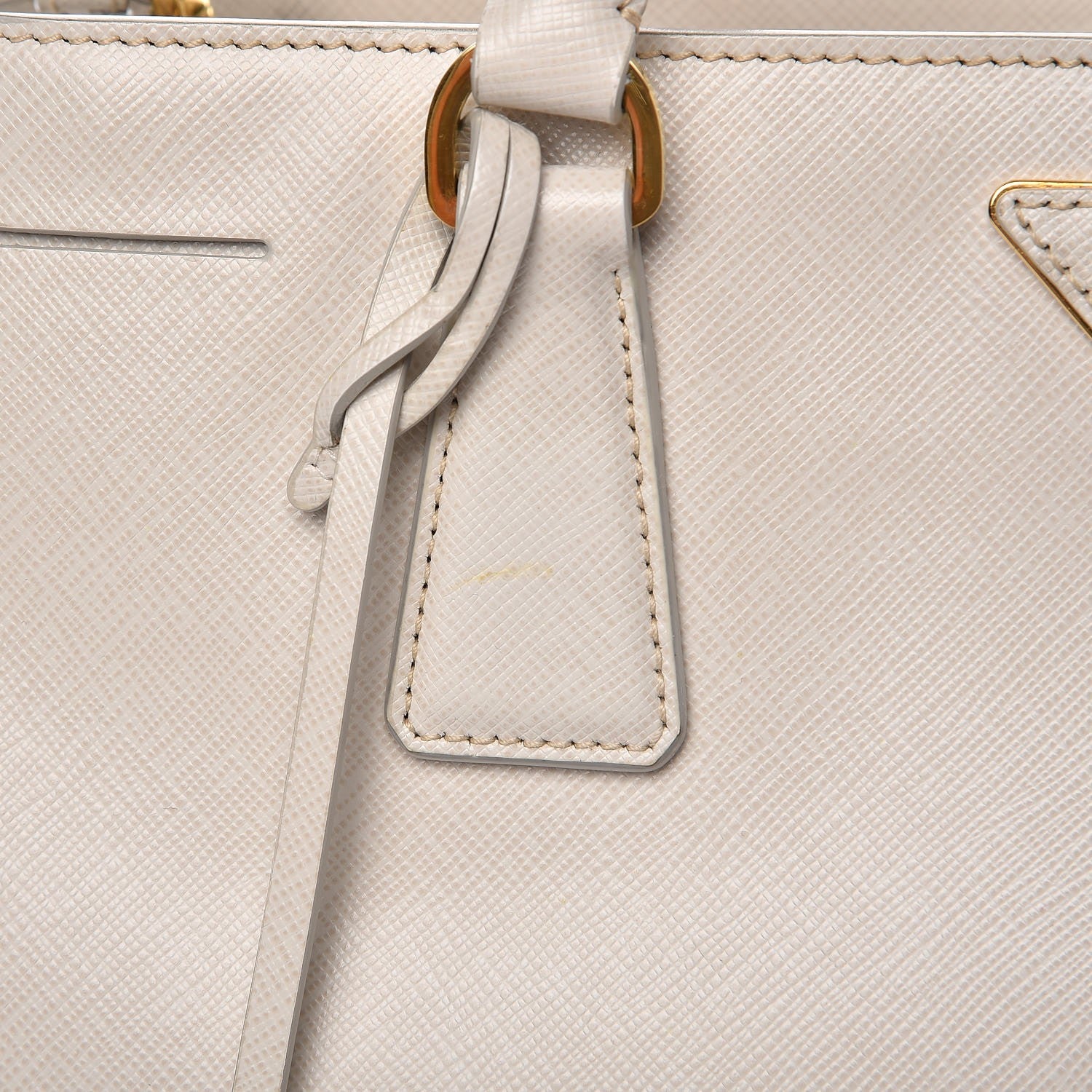 Prada Saffiano Lux Medium Tote Talco 9 of 14