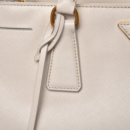Prada Saffiano Lux Medium Tote Talco 9 of 14