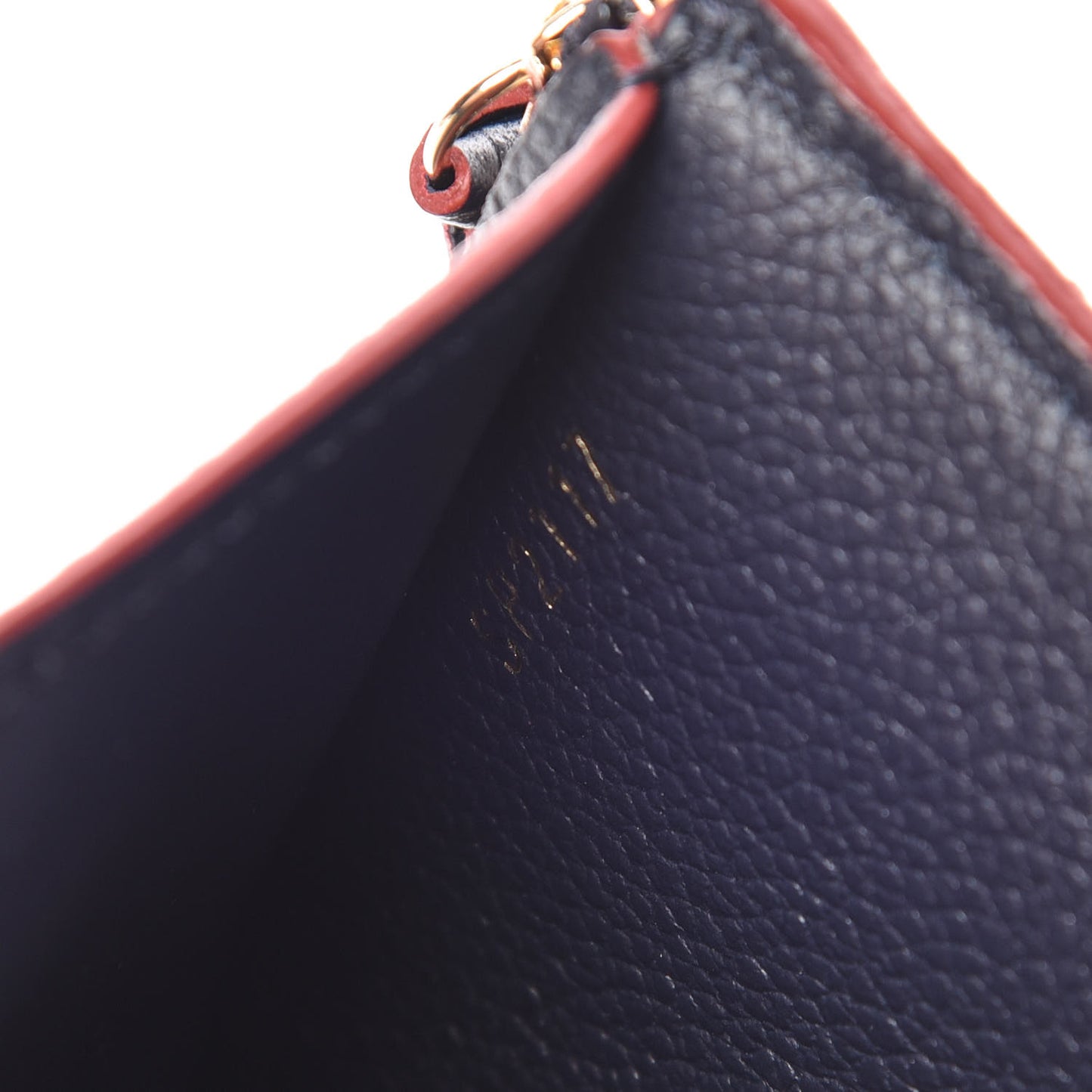 Empreinte Victorine Wallet Marine Rouge