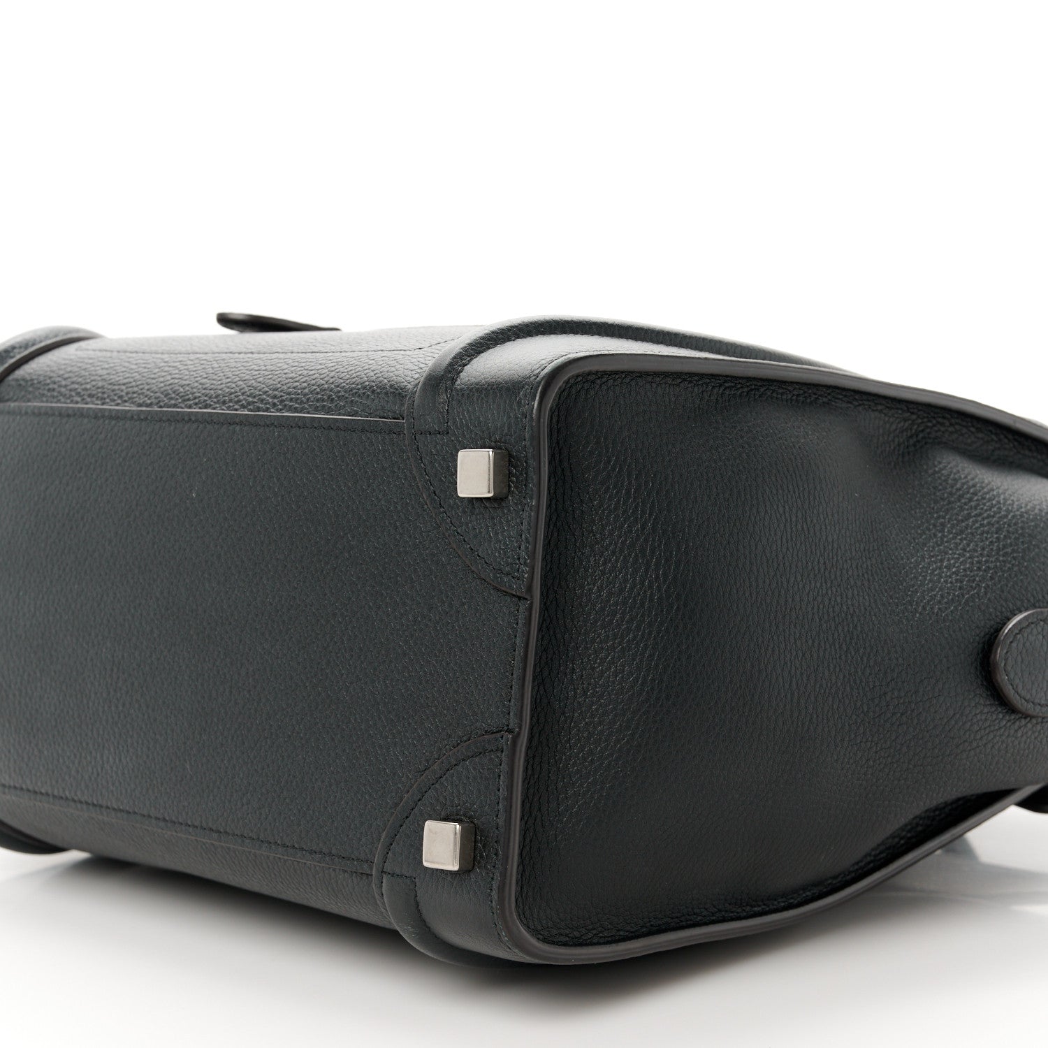 Celine Drummed Calfskin Micro Luggage Black 10 of 10