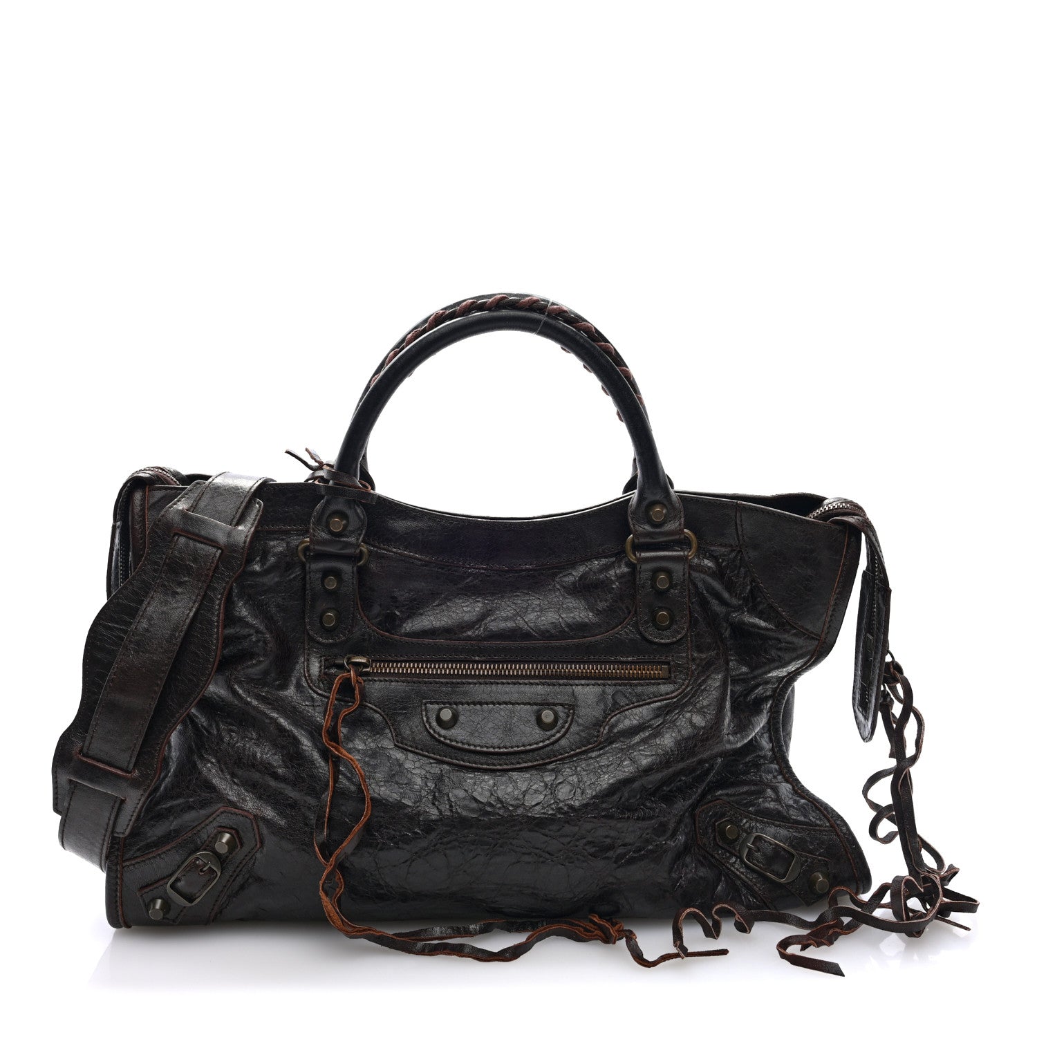 Balenciaga Agneau Classic Hardware City Cigare Fonce 1 of 10