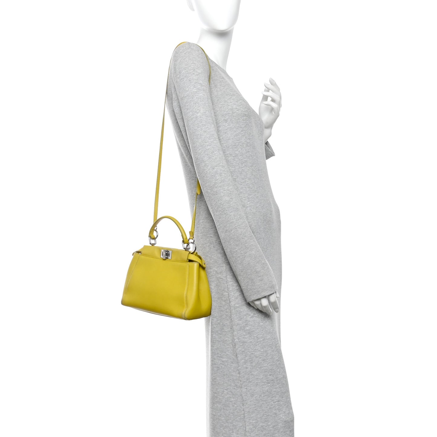 Nappa Mini Peekaboo Iconic Satchel Lime