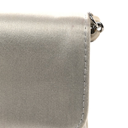 Chanel Satin Small Mademoiselle Flap Silver 11 of 13