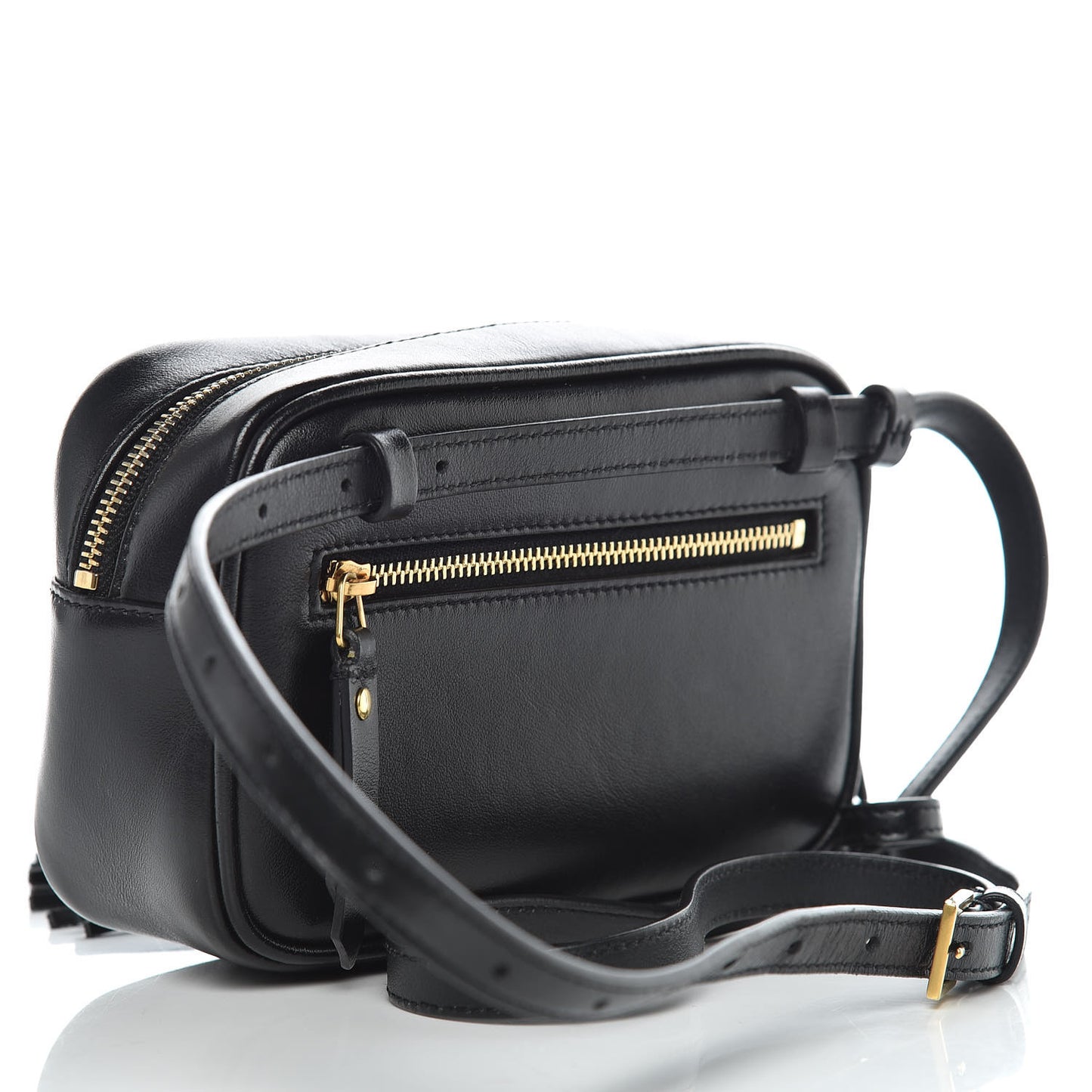 Calfskin Matelasse Monogram Lou Belt Bag Black