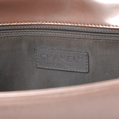 Chanel Iridescent Glazed Calfskin Medium Boy Flap Light Pink 8 of 13
