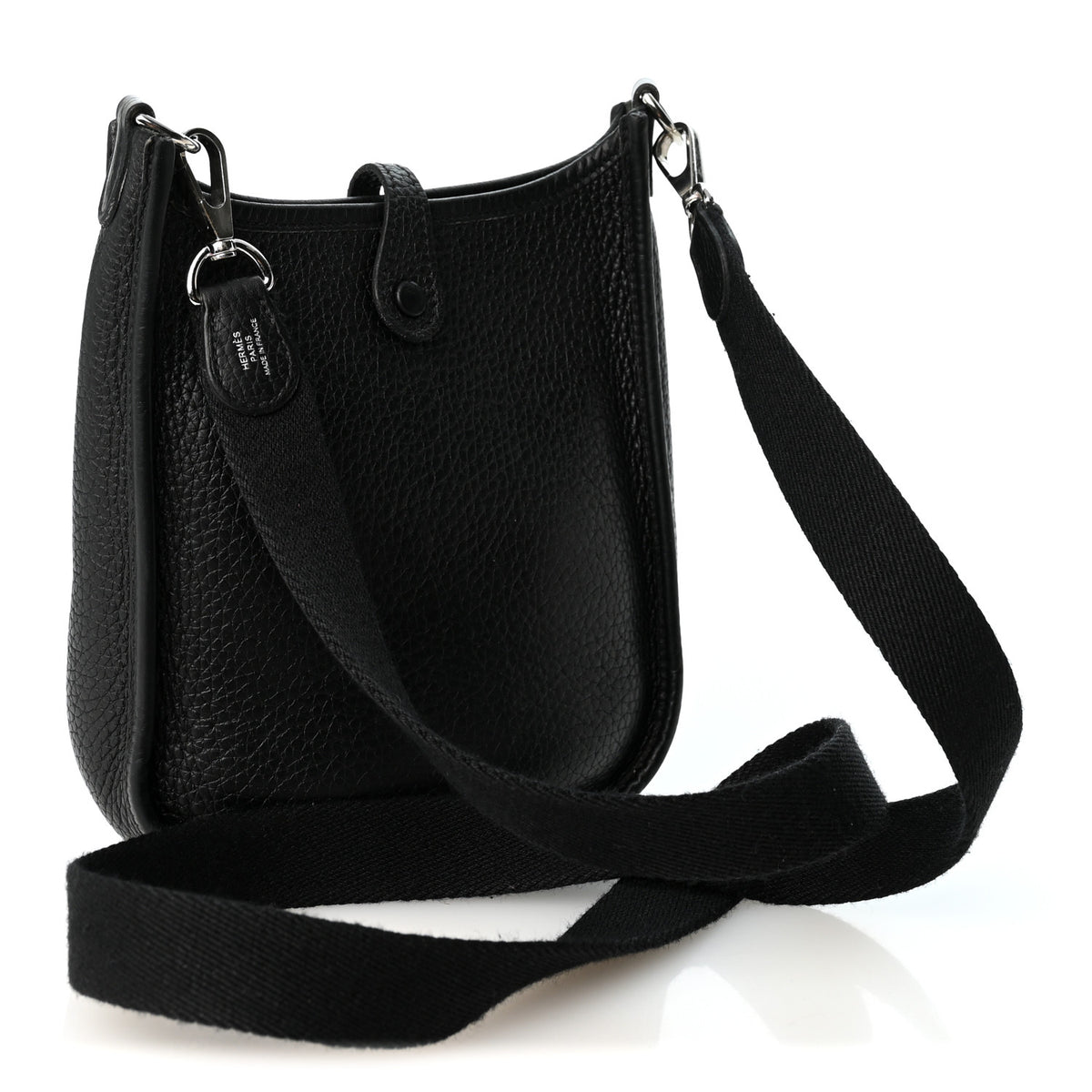 Hermes Taurillon Clemence Evelyne TPM Black 3 of 10