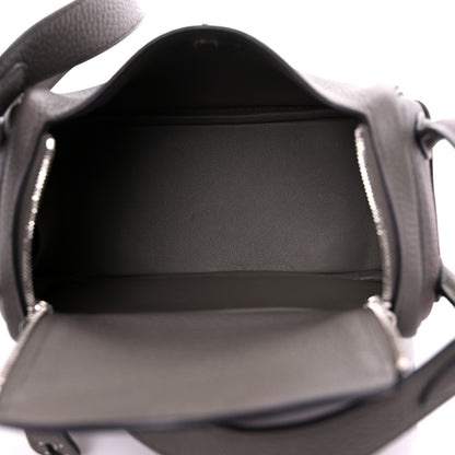 Hermes Taurillon Clemence Mini Lindy 20 Etain 5 of 16