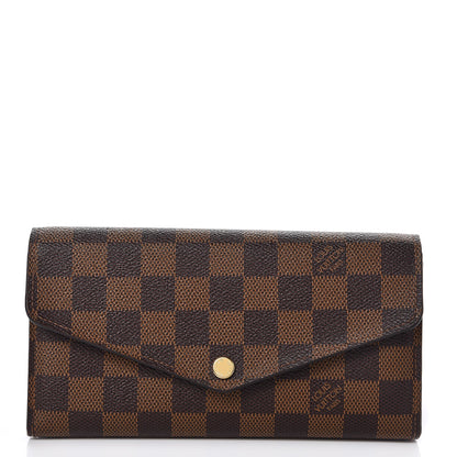 Louis Vuitton Damier Ebene Sarah Wallet NM 1 of 7