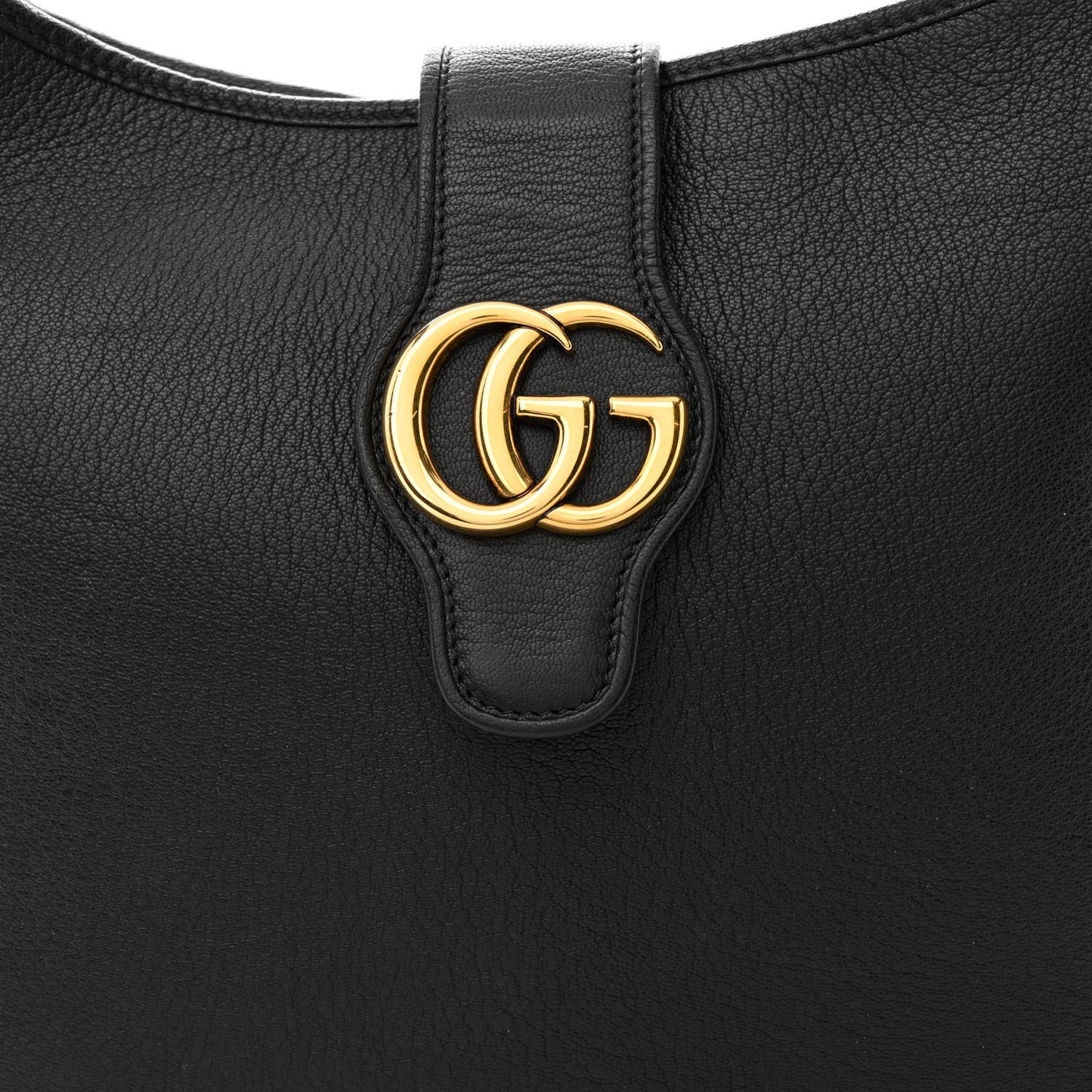 Goatskin Large Aphrodite Shoulder Bag Black