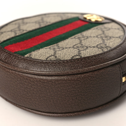 Gucci GG Supreme Monogram Web Ophidia Circle Wristlet Beige New Acero 9 of 9