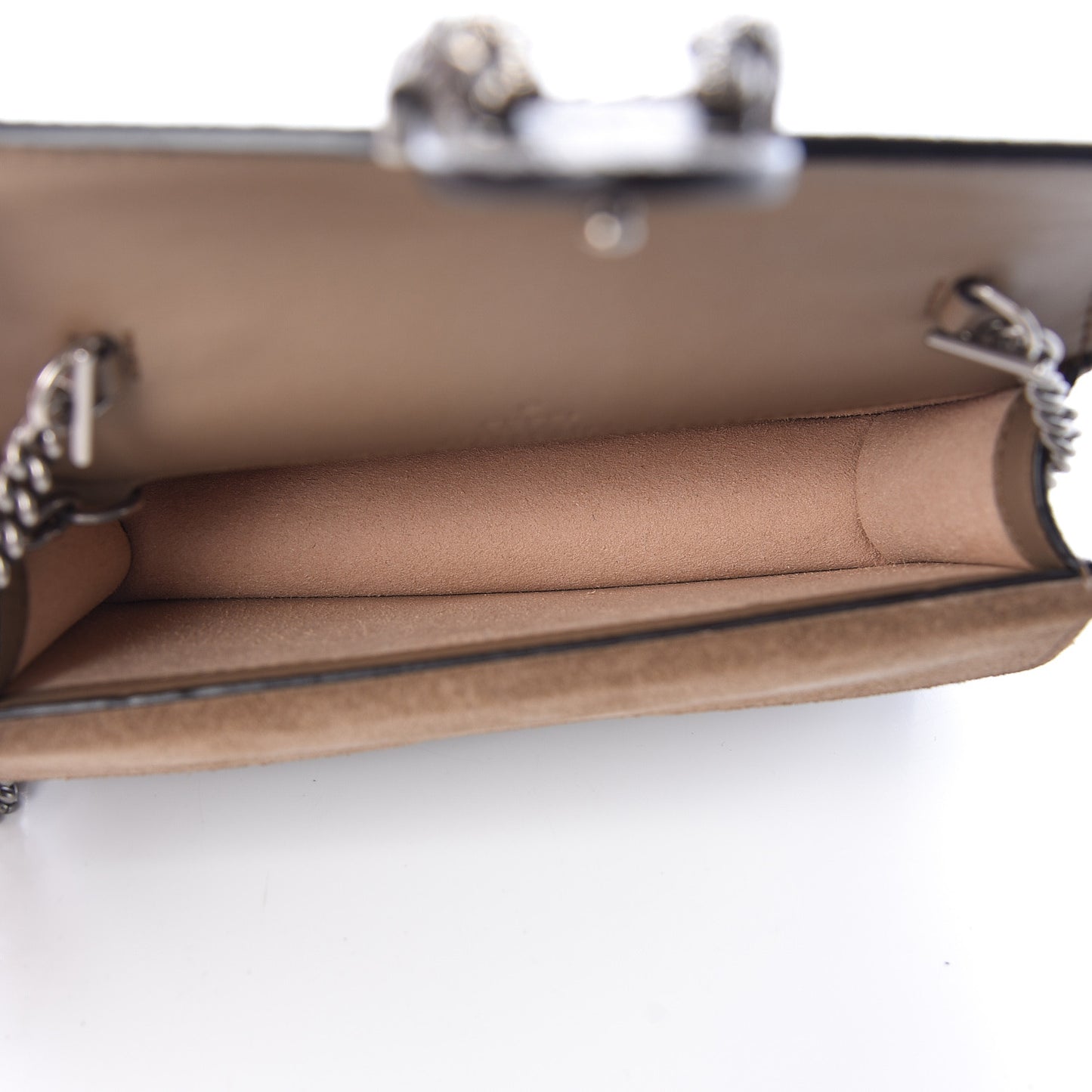 GG Supreme Monogram Super Mini Dionysus Shoulder Bag Taupe