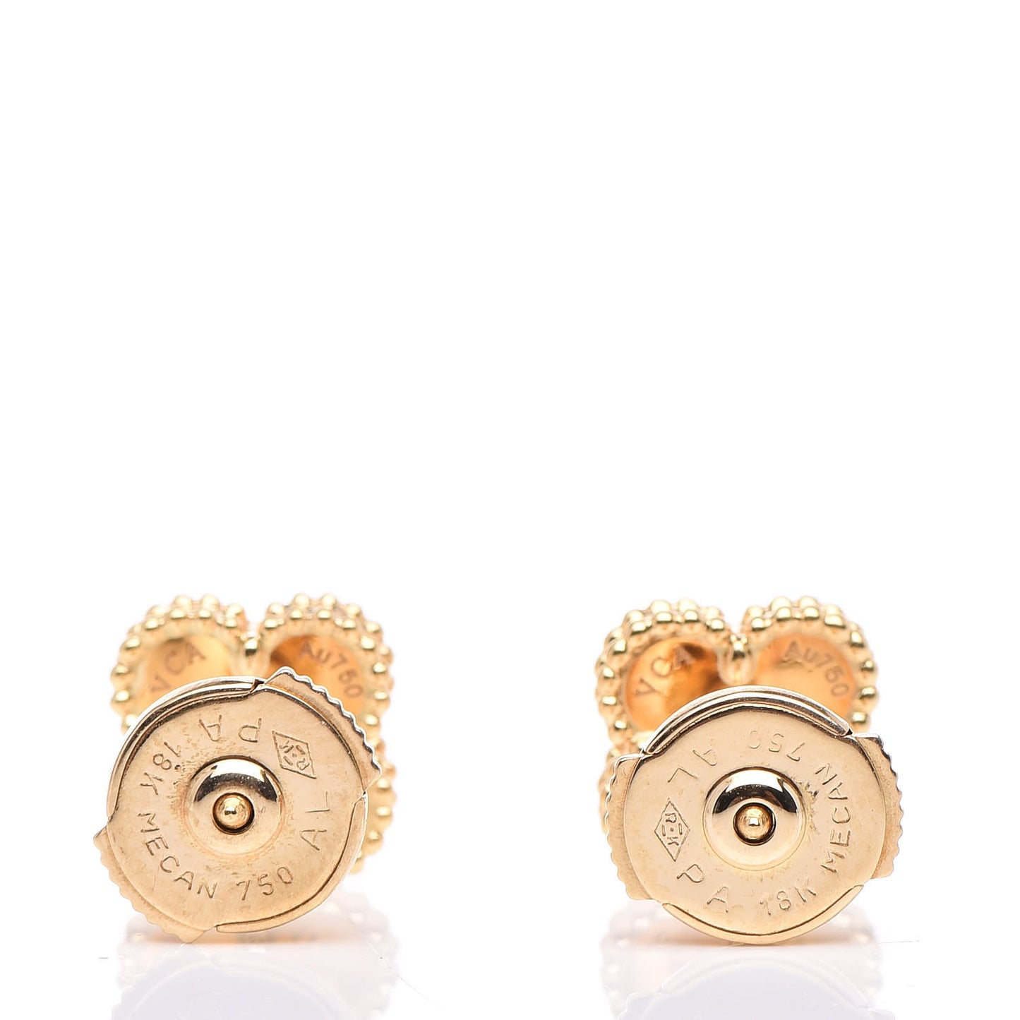 18K Yellow Gold Mother of Pearl Sweet Alhambra Earrings