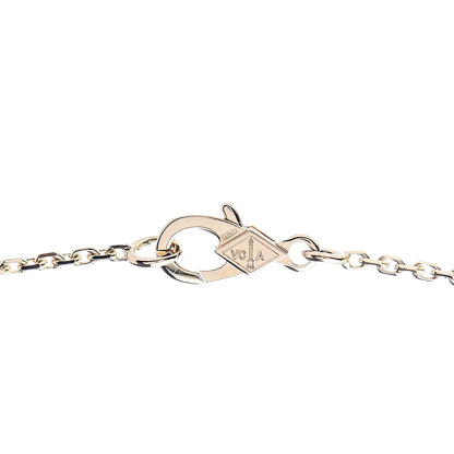 Van Cleef & Arpels 18K Yellow Gold Mother of Pearl Lucky Alhambra Butterfly Pendant Necklace 5 of 8