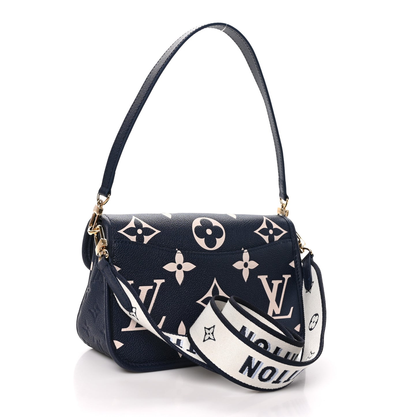 Empreinte Giant Monogram Diane Navy Creme