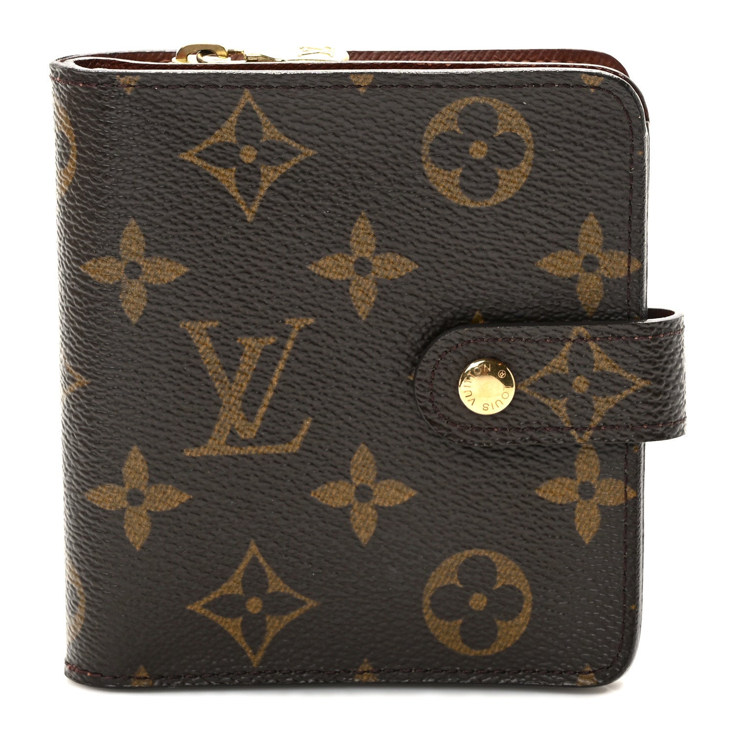 Louis Vuitton Monogram Compact Zippe Zipped Wallet 1 of 6