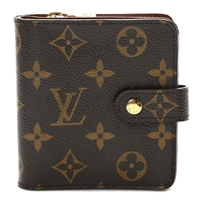 Louis Vuitton Monogram Compact Zippe Zipped Wallet 1 of 6