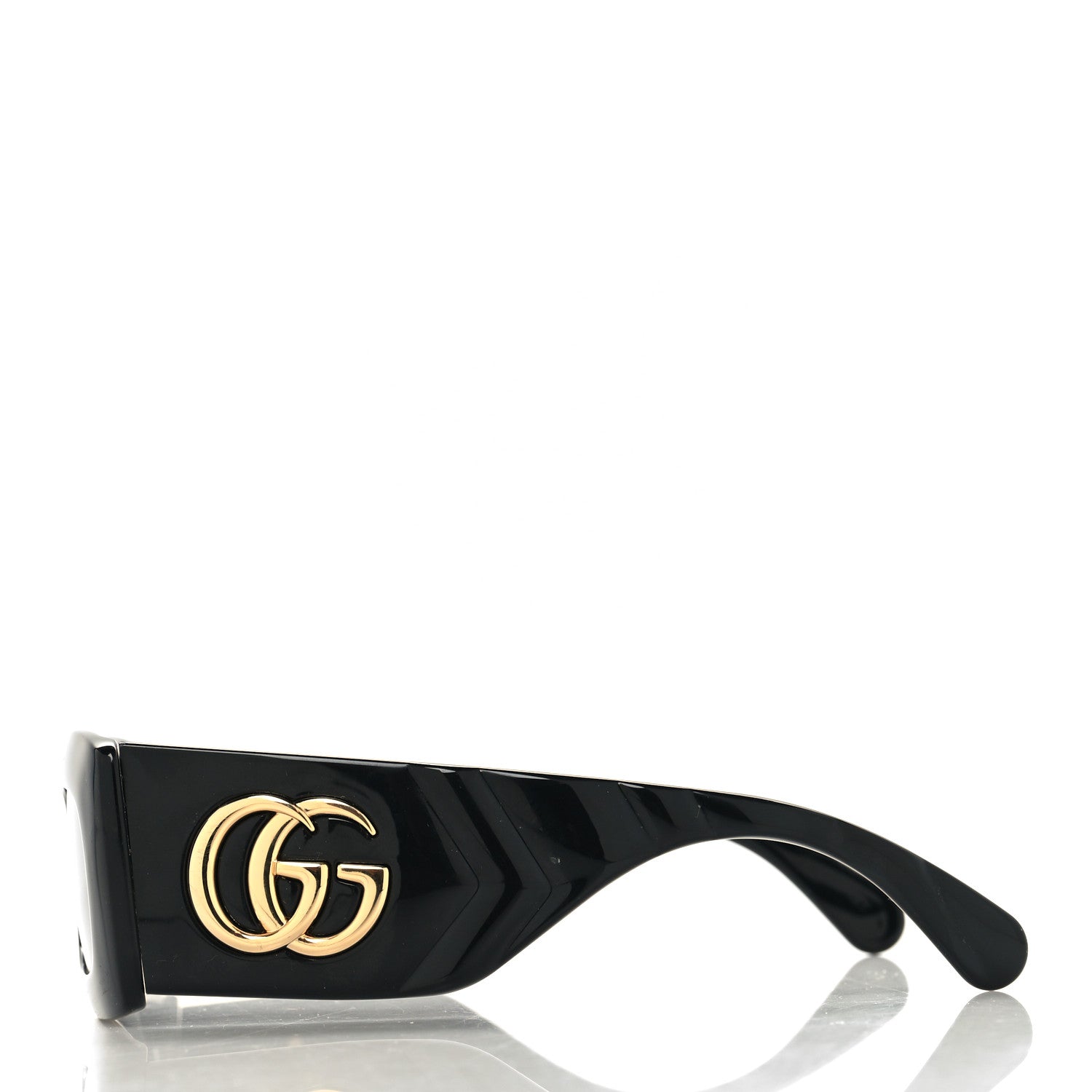Gucci Acetate Rectangular Sunglasses GG0811S Black 3 of 9