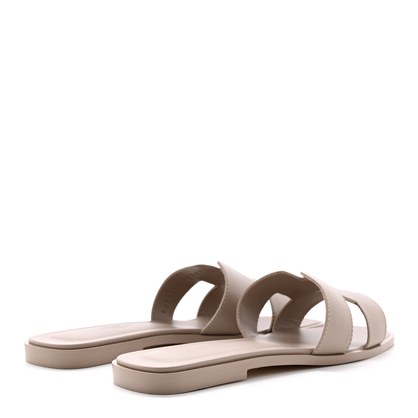 Box Calfskin Oran Sandals 37 Beige Mastic