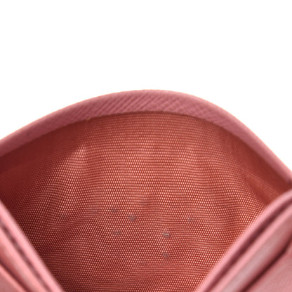 Prada Saffiano Metal Card Case Peonia 7 of 8
