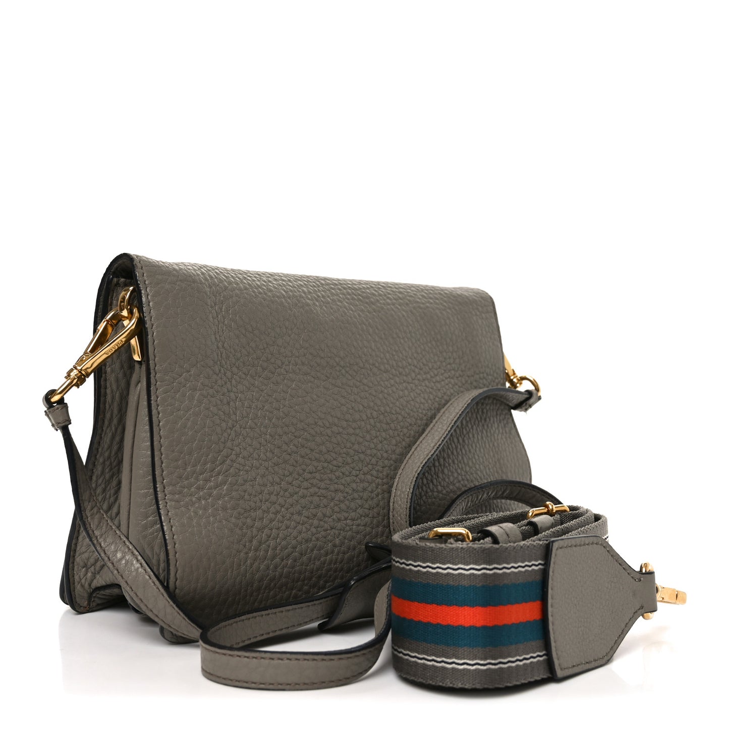 Vitello Daino Flap Crossbody Argilla