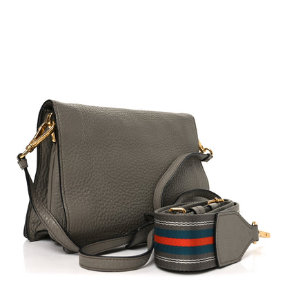 Prada Vitello Daino Flap Crossbody Argilla 3 of 10