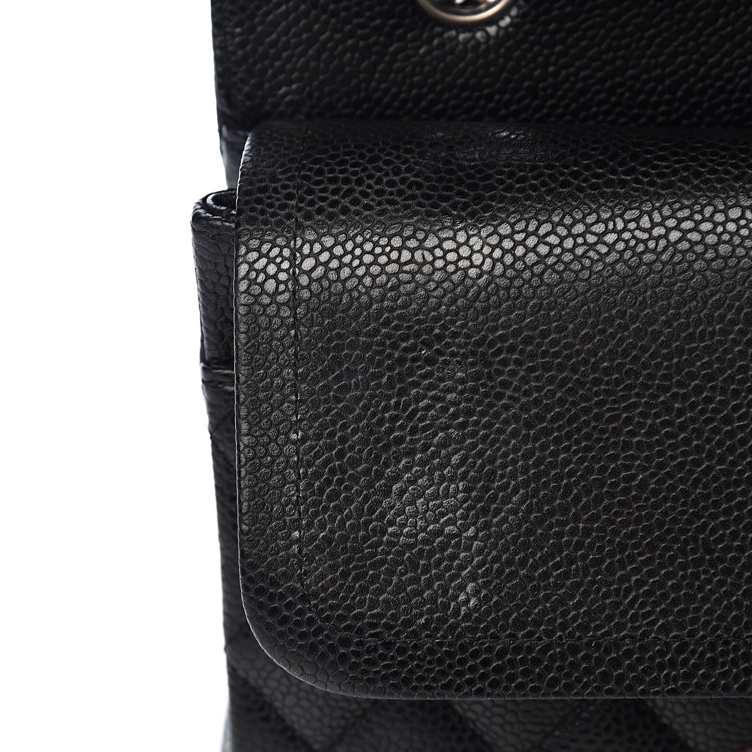 Chanel Caviar Quilted Medium Double Flap Black 8 of 12