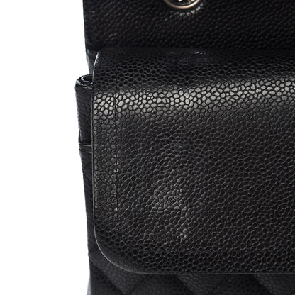 Chanel Caviar Quilted Medium Double Flap Black 8 of 12